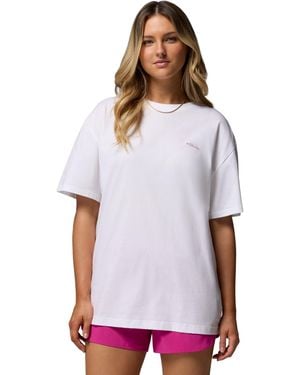 Columbia Women's Rolling Bend Graphic Oversized T-shirt - White
