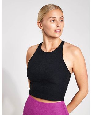 Beyond Yoga Women's Spacedye Refocus Cropped Tank - Black