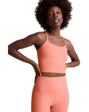 Beyond Yoga Women's Spacedye Slim Racerback Cropped Tank - Red