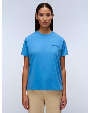 Napapijri Women's Claro Short Sleeve T-shirt - Blue