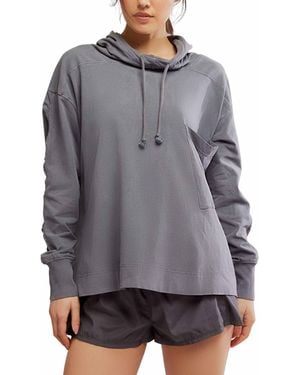 Fp Movement Women's Hot Shot Hooded Layer - Grey