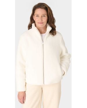Sweaty Betty Women's Navigate Sherpa Zip Up Jacket - Natural