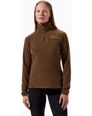 Berghaus Women's Prism 2.0 Micro Half Zip Fleece - Brown