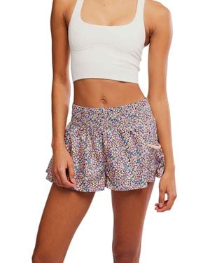 Fp Movement Women's Get Your Flirt On Printed Shorts - White