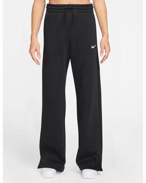 Nike Women's Sportswear Phoenix Fleece High Waisted Trousers - Black