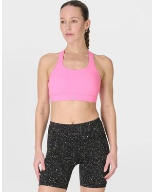 Sweaty Betty Women's Power Medium Support Seam-free Bust Sports Bra - Pink