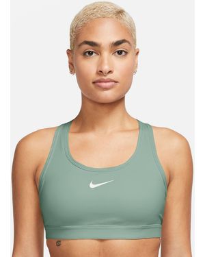 Nike Women's Swoosh Medium Support Sports Bra - Green