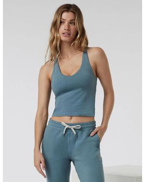 Vuori Women's Halo Performance Crop 2.0 - Blue