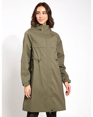 GOODMOVE Women's Stormwear Ultra Waterproof Hooded Parka - Green
