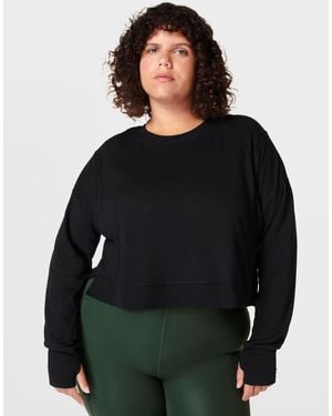 Sweaty Betty Women's After Class Crop Sweatshirt - Black