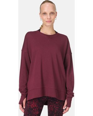 Sweaty Betty Women's After Class Longline Sweatshirt - Purple