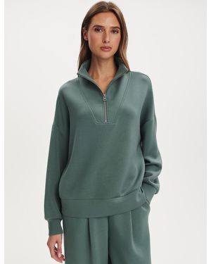 Varley Women's Hawley Half Zip Sweat - Green