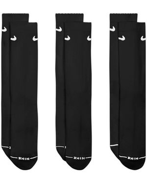 Nike Women's Everyday Elevated Crew Socks (3 Pairs) - Black
