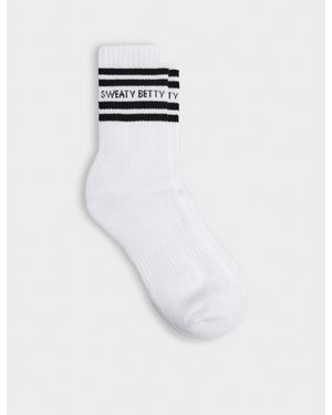 Sweaty Betty Women's Varsity Slogan Socks - White