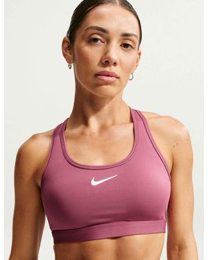 Nike Women's Swoosh Medium Support Sports Bra - Purple
