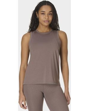 Sweaty Betty Women's Soft Flow Studio Vest - Brown