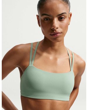 Nike Women's Zenvy Strappy Light Support Sports Bra - Green