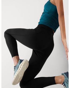 GOODMOVE Women's Go Train Laser Cut Gym leggings - Black