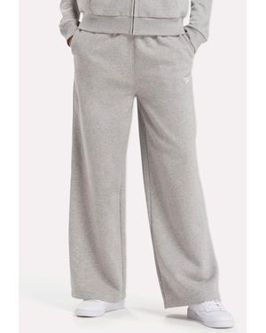 Reebok Women's Identity Fleece Wide Leg Trousers - Grey
