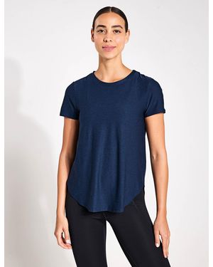 Beyond Yoga Women's Featherweight On The Down Low Tee - Blue