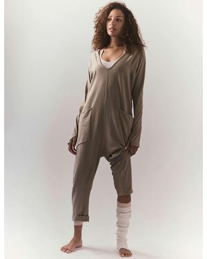 Fp Movement Women's Hot Shot Long-sleeve Onesie - Brown