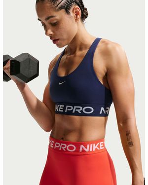 Nike Women's Pro 365 Light Support Sports Bra - Blue