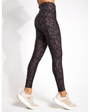 GOODMOVE Women's Go Move Printed High Waisted Gym leggings - Black