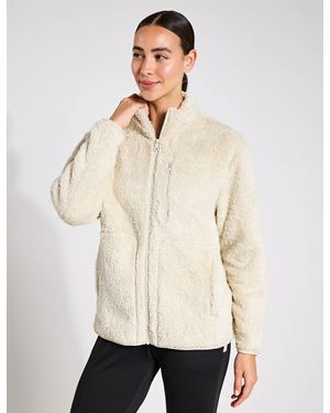 GIRLFRIEND COLLECTIVE Women's Full-zip Sherpa Jacket - Natural