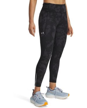 Under Armour Women's Launch Printed Ankle Tights - Black