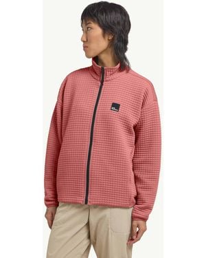 Jack Wolfskin Women's Mogari Full Zip Fleece - Pink