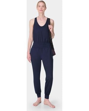 Sweaty Betty Women's Gaia Performance Yoga Jumpsuit - Blue