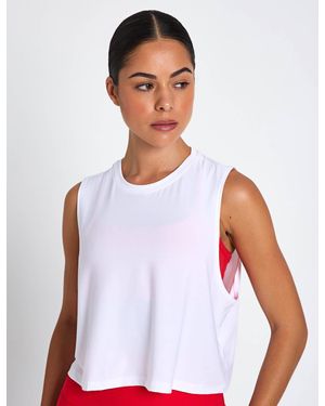 Beyond Yoga Women's Featherweight Minimal Cropped Tank - White