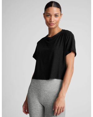 Beyond Yoga Women's Featherweight Supreme Cropped Tee - Black