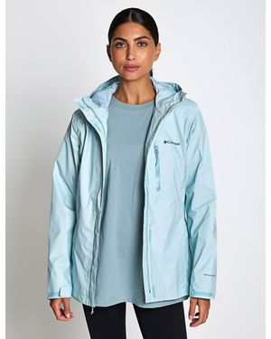 Columbia Women's Pouring Adventure Iii Waterproof Hiking Jacket - Blue