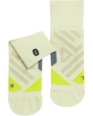 On Shoes Women's Performance Mid Sock - Yellow