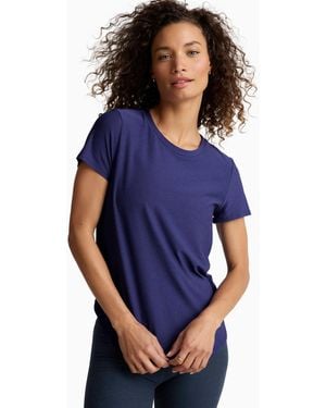 Beyond Yoga Women's Featherweight On The Down Low Tee - Blue
