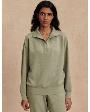 Varley Women's Hawley Half Zip Sweat - Green