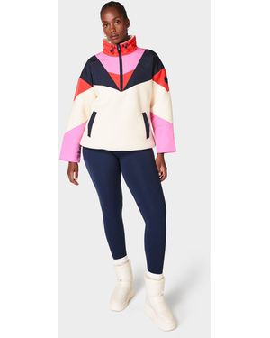 Sweaty Betty Retrogade Colour Block Half Zip - Blue