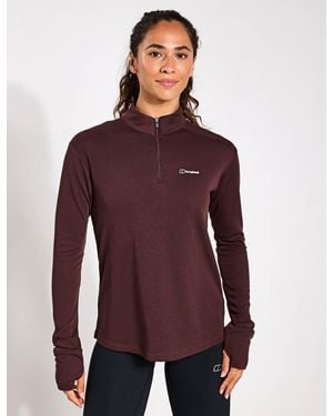 Berghaus Women's Ivyhill Half Zip - Purple