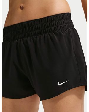 Nike One Dri-Fit Mid Rise 3 Inch Brief Lined Shorts - Black