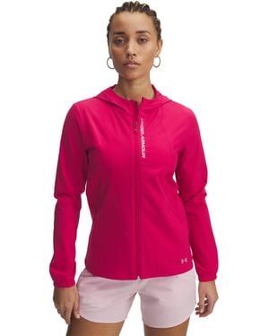 Under Armour Women's Outrun The Storm Jacket - Pink