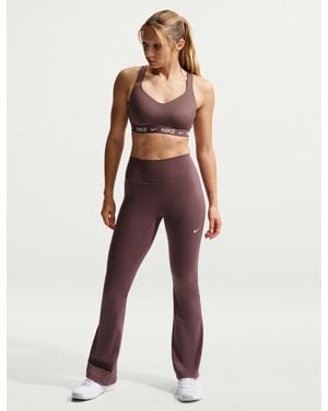 Nike One High-Waisted Flared Leggings - Multicolour