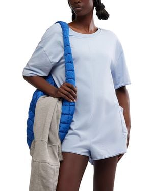 Fp Movement Women's Hot Shot Tee Romper - Blue