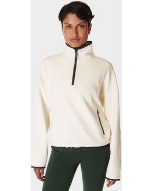 Sweaty Betty Women's Mallow Half Zip Pullover - Natural