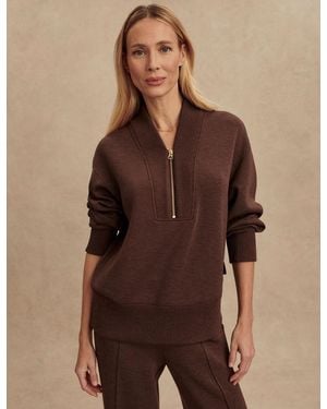 Varley Women's Sally Half Zip Sweat - Brown