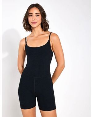 Beyond Yoga Women's Spacedye Keep Pace Biker Jumpsuit - Blue