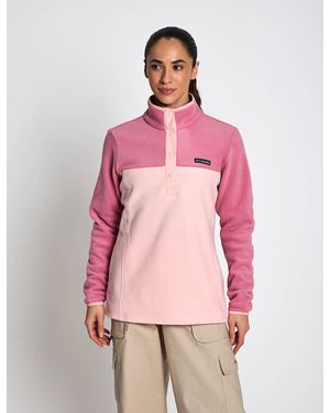 Columbia Women's Benton Springs Half Snap Pullover - Pink