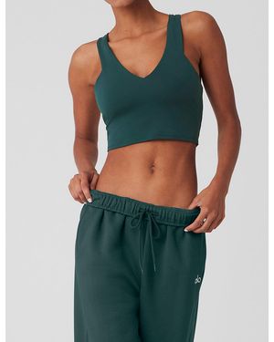 Alo Yoga Airbrush Real Bra Tank - Green