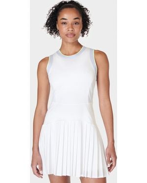 Sweaty Betty Women's Power Ace Mix Pleat Tennis Dress - White