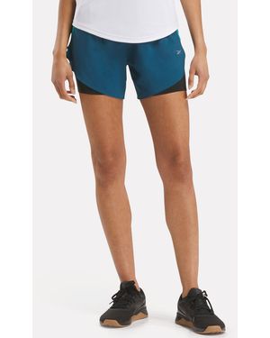 Reebok Women's Running 2-in-1 Short - Blue